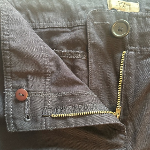 LOFT Dark Blue Women's Bermudas 4” with White Accents Size 14 NWOT‎ - Picture 5 of 8